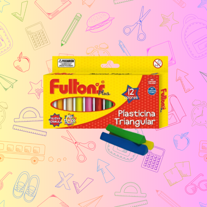 Plasticina triangular