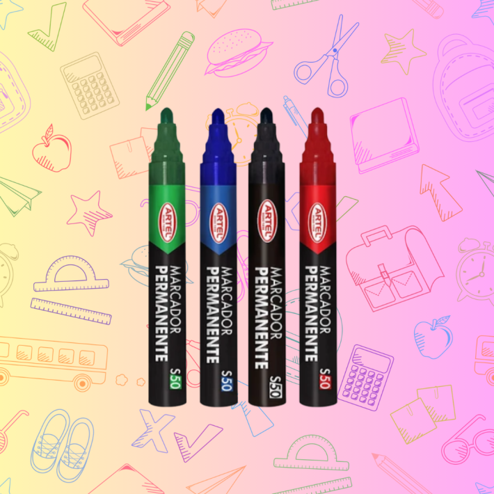 Plumón permanente punta redonda